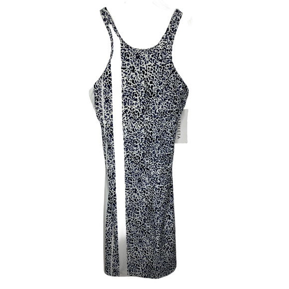 Athleta Womens Size 32D/DD Zimbabwe‎ Swim Dress High Neck NWT Animal Print - Picture 2 of 9